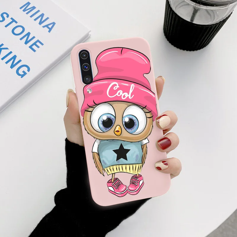 kawaii phone case samsung For Samsung Galaxy A50 A50S A30S Case Flower Back Cover For Samsung GalaxyA50 GalaxyA50S GalaxyA30S Dinosaur Owl Lovely Bumper samsung silicone case Cases For Samsung