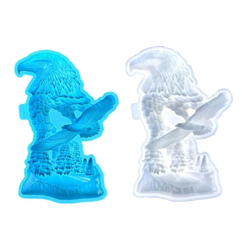 

3D Eagle Silicone Mold Desktop Decoration DIY Table Ornament Non-stick Eoap Plaster Crafts Epoxy Resin Molds Making Tool