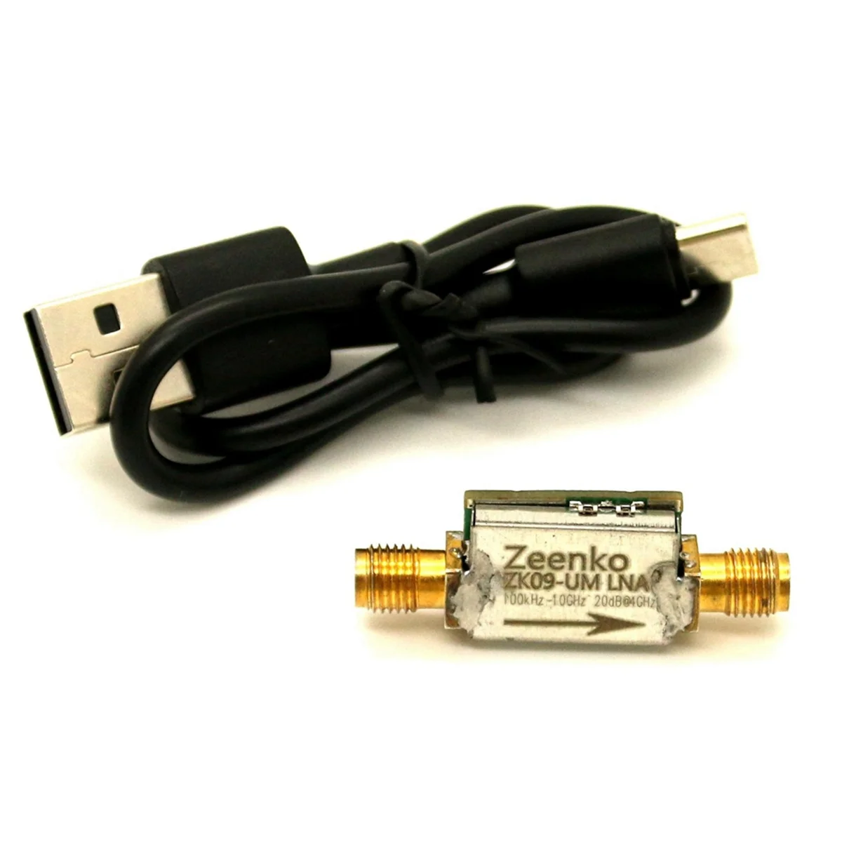 [재고] UM 시리즈 저잡음 증폭기 USB Type-C 인터페이스 20dB 고이득 LNA 전력 프리앰프 모듈 ZK09-UM