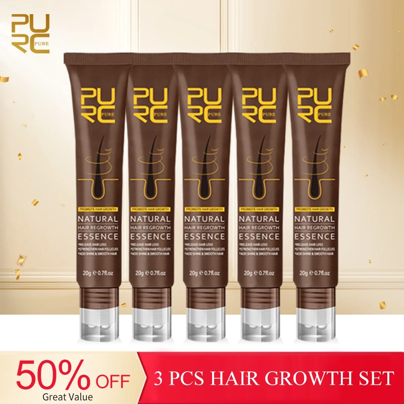 

3/4/5 Pcs For Hair Growth Products Anti Hair Loss Scalp Treatments Oil Serum with Rollers Men Women Hair Grow Beauty Health