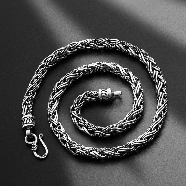 Solid 925 Sterling Silver Twisted Oval Cable Chain Extender With Heart Tag  For Chain Necklace - Jewelry Findings & Components - AliExpress