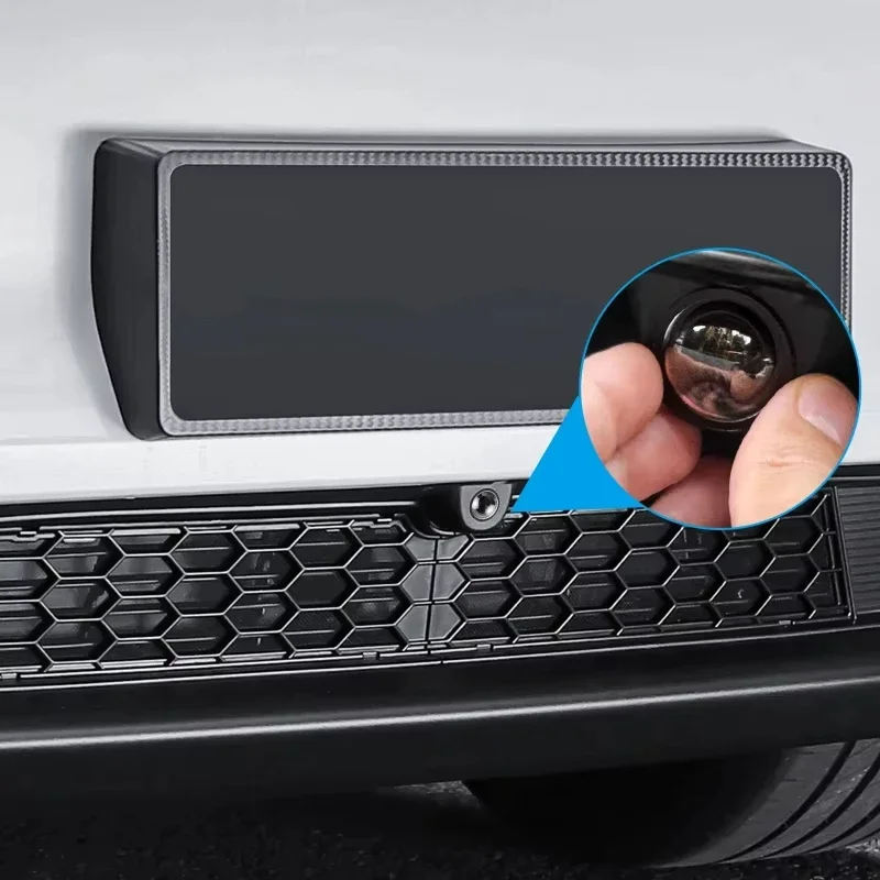 2/4 Pezzi Protezioni per Lenti di Telecamere Auto Anteriori e Posteriori, Dispositivi di Protezione per Lenti di Immagine Veicolare, Protezione per Lenti Telecamera Paraurti Anteriore - immagine 5