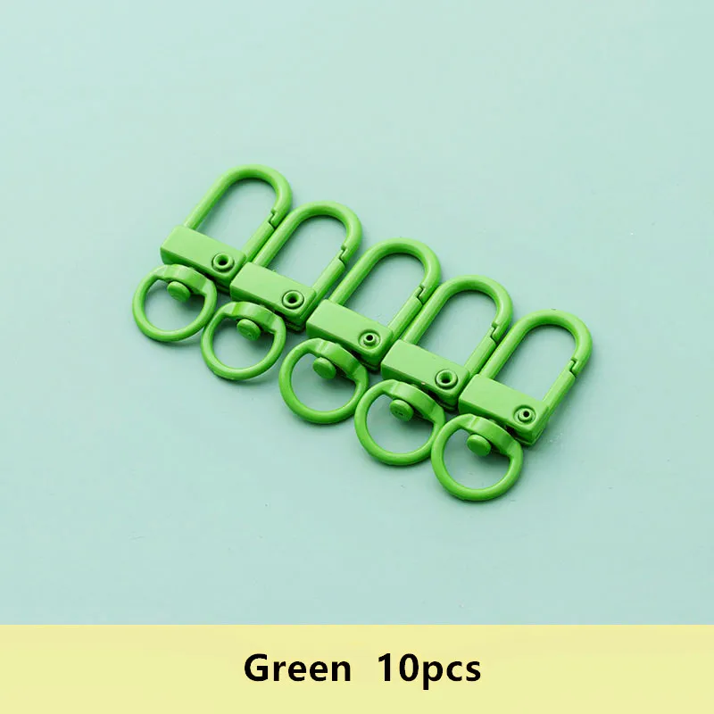 10/20 Stück bunte Karabinerverschluss-Haken, metallbeschichtete Verschlüsse für DIY-Schmuckherstellung, Hund, Schlüsselanhänger, Halskette, Armband, Zubehör – Detail 6