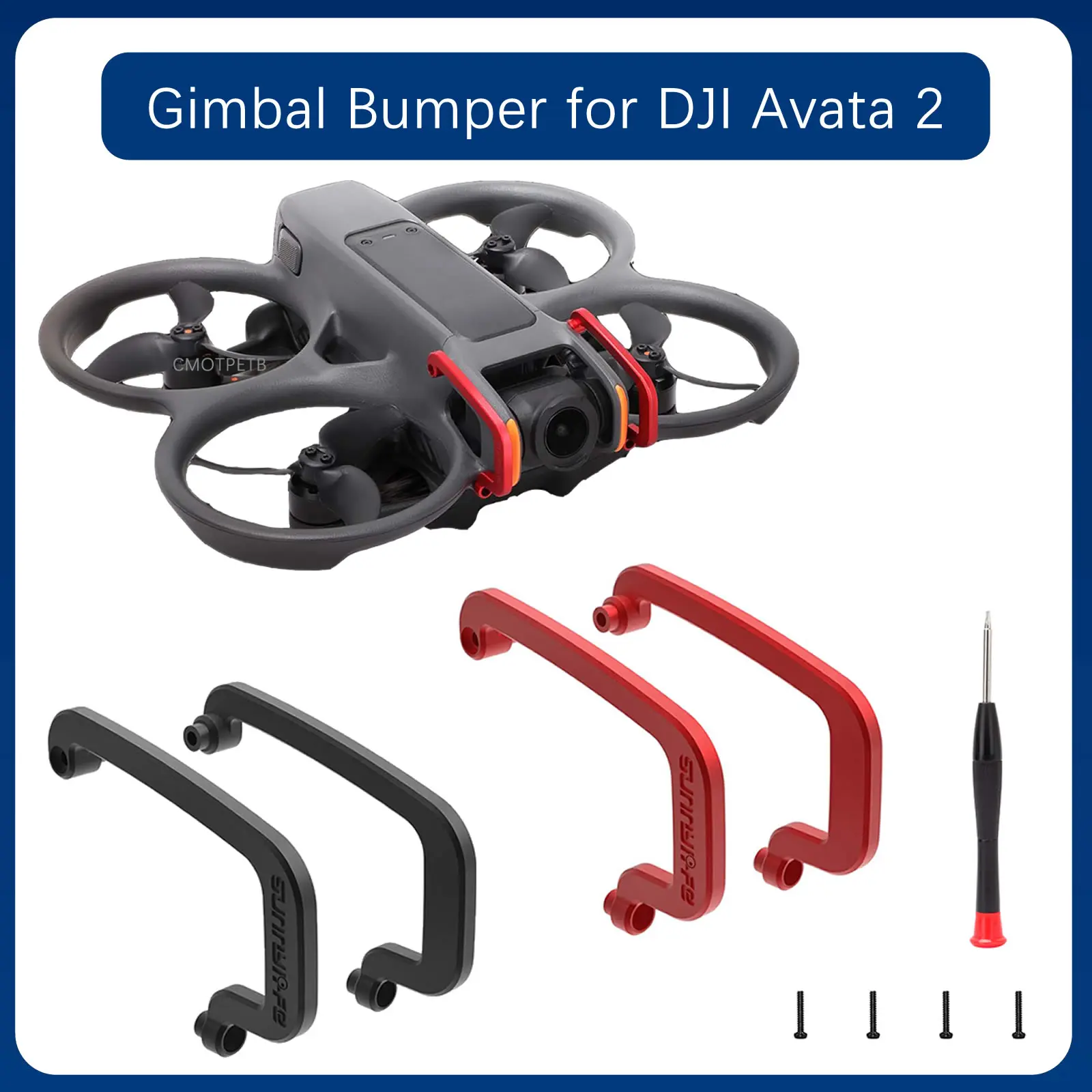 Drone accessories FOR DJI AVATA 2 aluminum alloy gimbal guard bump-resistant camera lens protection for DJI Avata 2 accessories