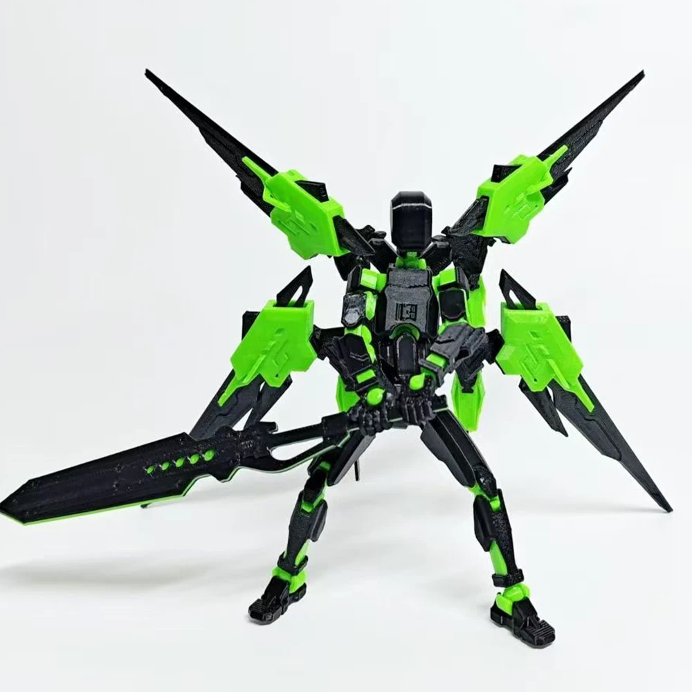 3D Printed Death/Swordsman Dummy 13 Action Figures Multi-Jointed Movable Lucky 13 Action Figure Nova 13 Action Figure for Gift - Bilde 2