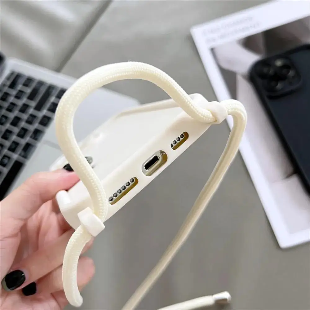 Handyhülle für iPhone 17 16 14 13 15 Pro Max 12 11 X XR XS 7 8 Plus SE 2022 Crossbody verstellbares Lanyard-Gurtseil Softcover – Detail 34
