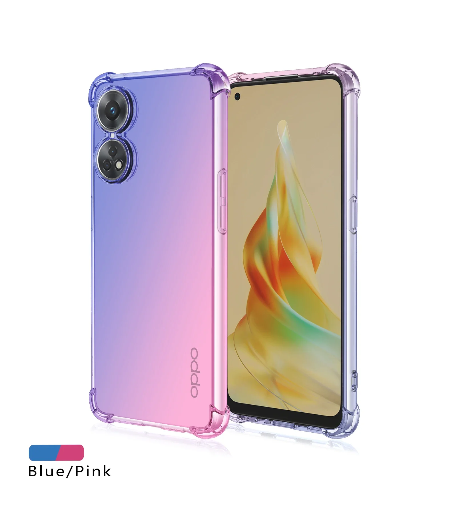 Shockproof Gradient Airbag TPU Phone Case Protective Cover