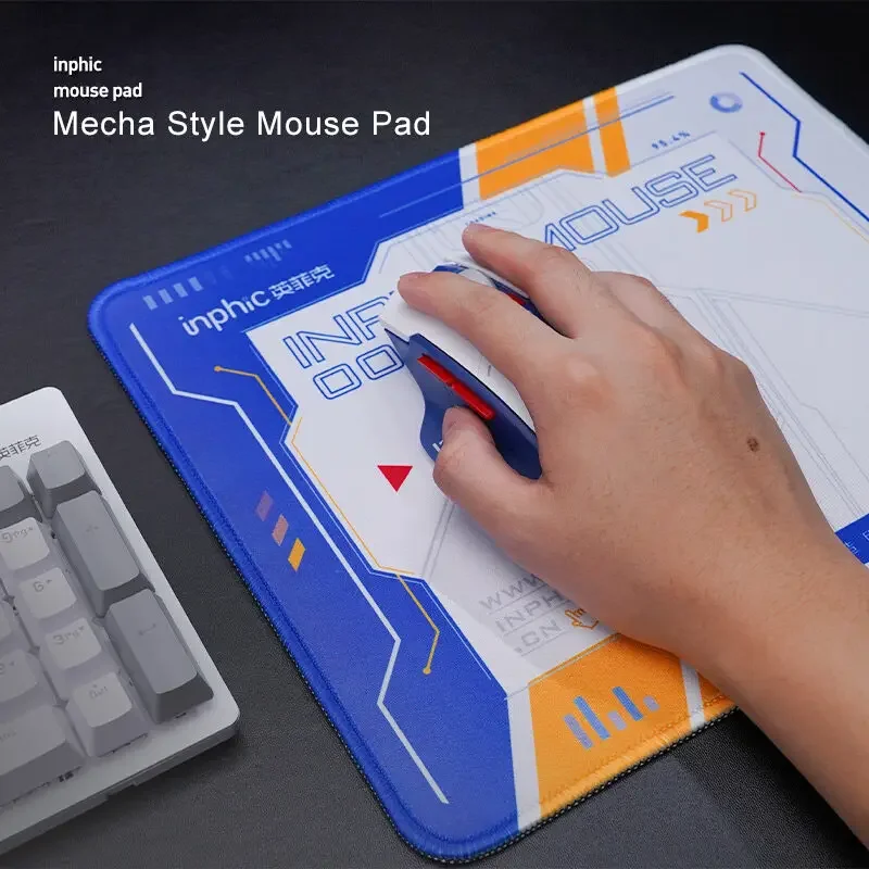 Enhanced Sci-Fi Mecha Style Anti-Slip Gaming Mouse and Keyboard Pad - Ideal for Office and Gaming, 25x30cm