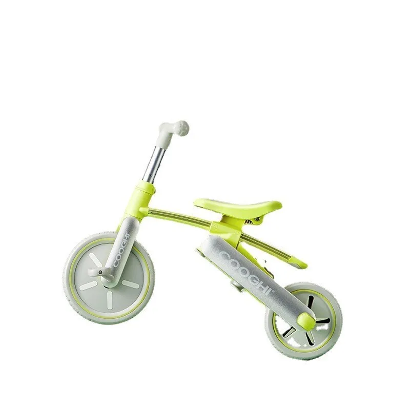 Children's Balance Bike Baby Bicycle 3 in 1 Handcart Baby Stroller Foldable Foam Wheel Exercise Balance Ability Skateboard