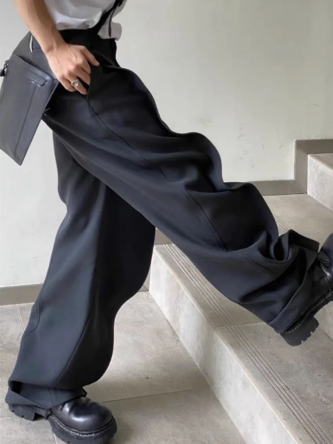 

Штаны Y/Proect изогнутые мужские Свободные повседневные брюки черного и серого цвета