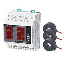 Samwha-Dsp EM-XXD-DIN Digital Multimeter, Contains 3 C.T, Three Phase Volt(L-L),(L-N), Ampere ,Frequency, Phase Sequence Display 2
