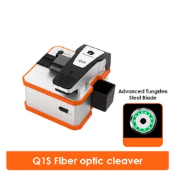 Q1S Fully Automatic Electric Fiber Optic Cleaver Rechargeable Optic Cable Cutter Ftth Optical Fiber Cleaver Free Shipping