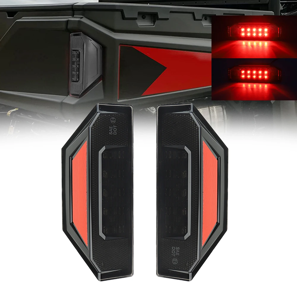 2 Pcs Led Taillight Assembly Utv Tail Brake Light Rear Stop Lamp For