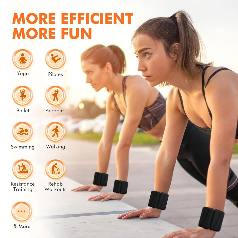 زوج واحد من أوزان المعصم القابلة للارتداء، والمصمم...