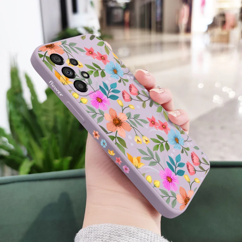 Vibrant Floral Design Protective Smartphone Case