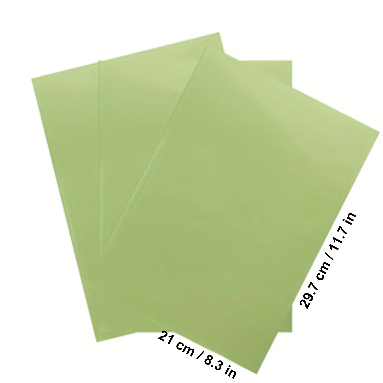 A4 사이즈 야광 인쇄 가능 비닐 스티커 용지 (잉크젯 프린터용) 홈 데코 DIY 방수 스티커 용지