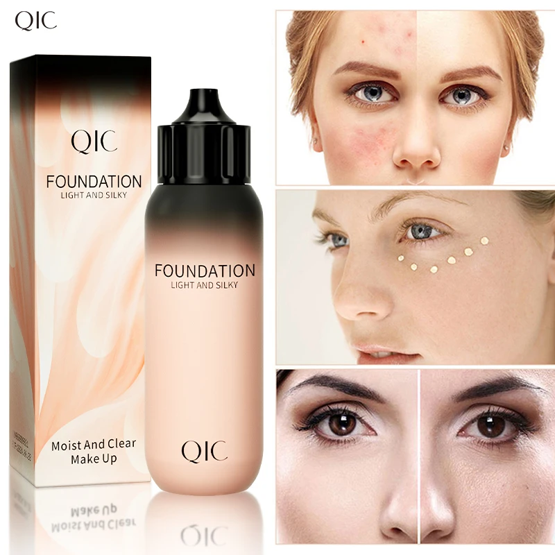 

Face Base Liquid Foundation Makeup Concealer Waterproof Brighten Whitening Long Lasting BB Cream Cosmetics 30ml