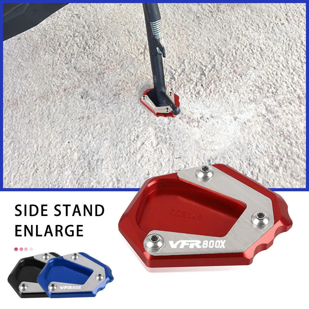 

2023 VFR800X Motorcycle Side Stand Pad Plate Kickstand Enlarger Support For Honda VFR 800 X Crossrunner 2015-2023 2022 VFR800 X