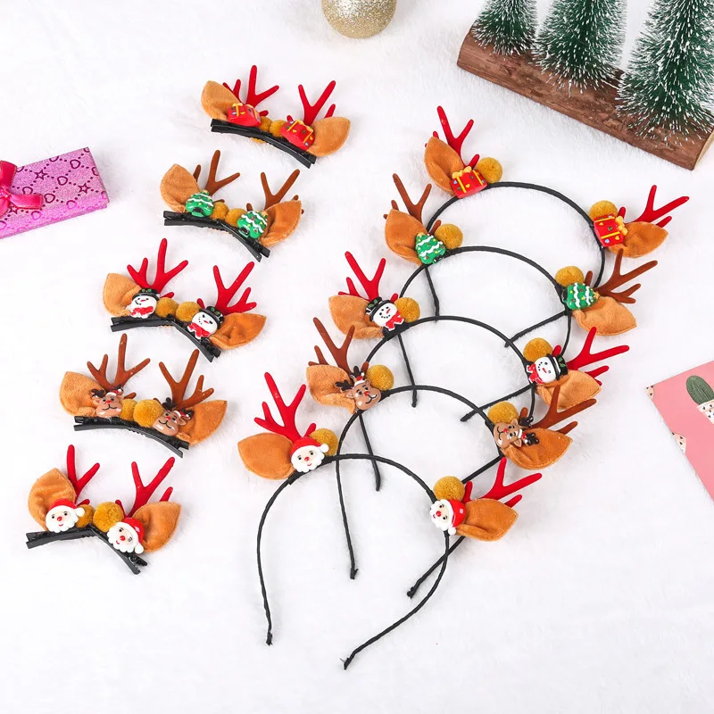 Christmas Ornaments Santa Hairpin Hairpin Children's Princess Hair Ornaments Christmas Small Gift
