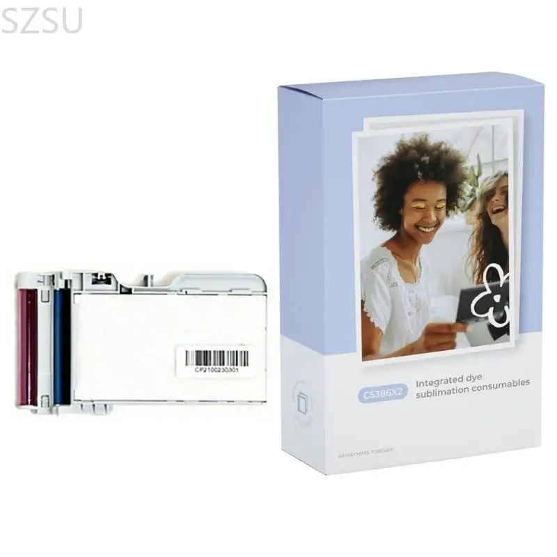 CP2100 포토 프린터 인쇄 편의성을 위한 SZSU 1/2/5 박스 인화지 교체