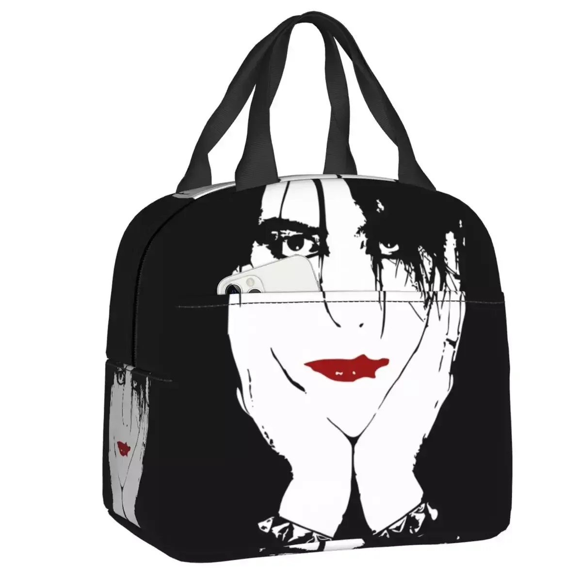 

Термоизолированные сумки для ланча Music Rock Band Cure, Женская Портативная сумка для ланча для кемпинга на открытом воздухе, путешествий