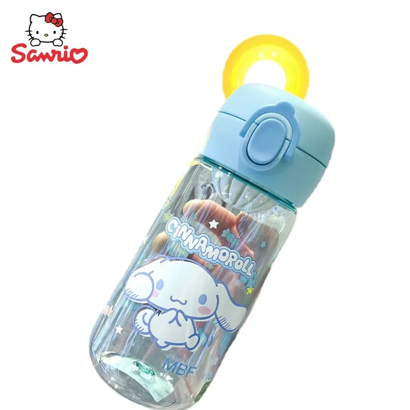 

Sanrio anime cartoon Hello Kitty summer new direct drinking plastic cup male and female students cinnamon roll cartoon water cup