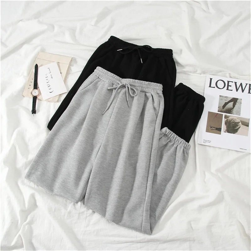 Hot Sales Gray Men Women Sweatpants Autumn New Baggy Fashion Oversize Sports Pants Black Winter Joggers Streetwear Trousers