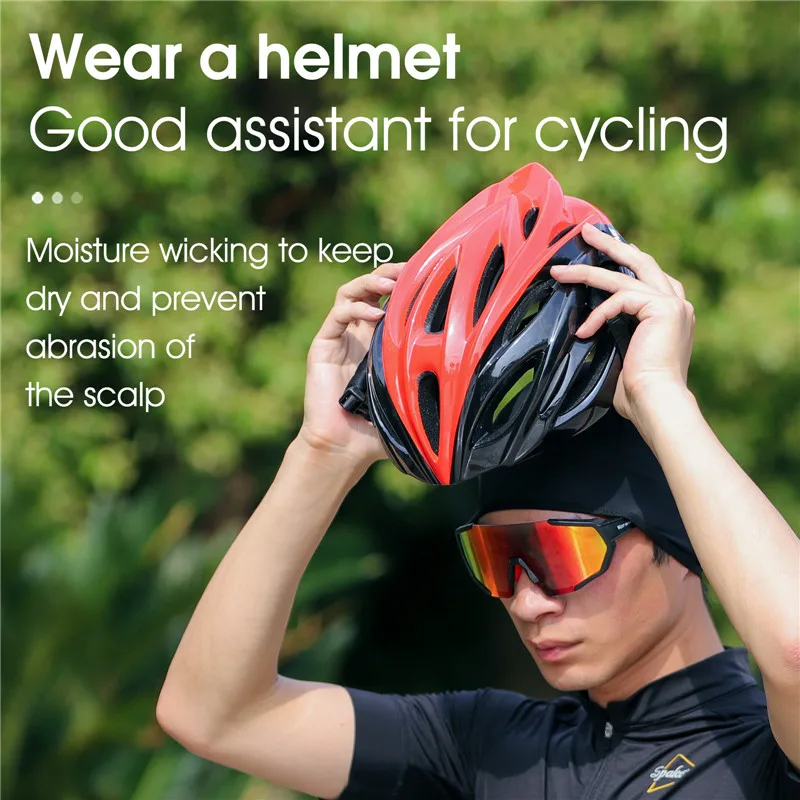 WEST BIKING Summer Ice Silk Cycling Cap Men Breathable Quick-drying Helmet Lined Sports Headwear Motorcycle MTB Road Bicycle Hat