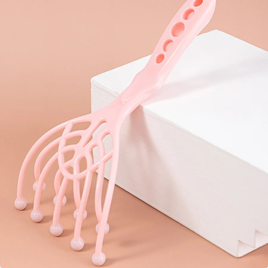 9 Claws Head Massger Streamlined Ball Deep Stress Relaxation Scalp Massager Handheld Spa Massage Roller Health Stress Relief Aid