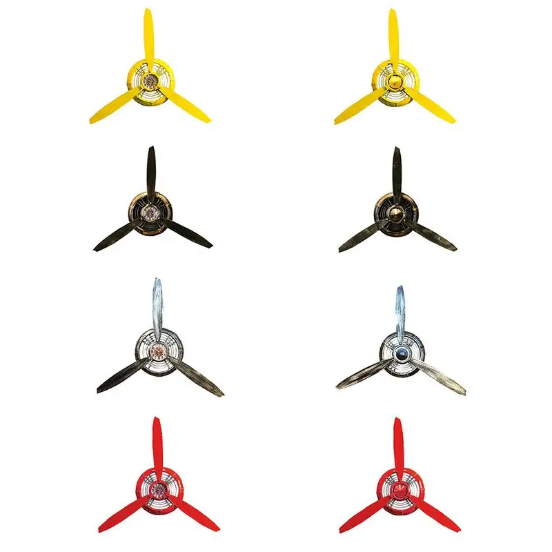 

Промышленный Воздушный Самолет Пропеллер металлические настенные часы с коваными искусственными подвесками и бесшумным самолетом Ретро украшение для стен декор