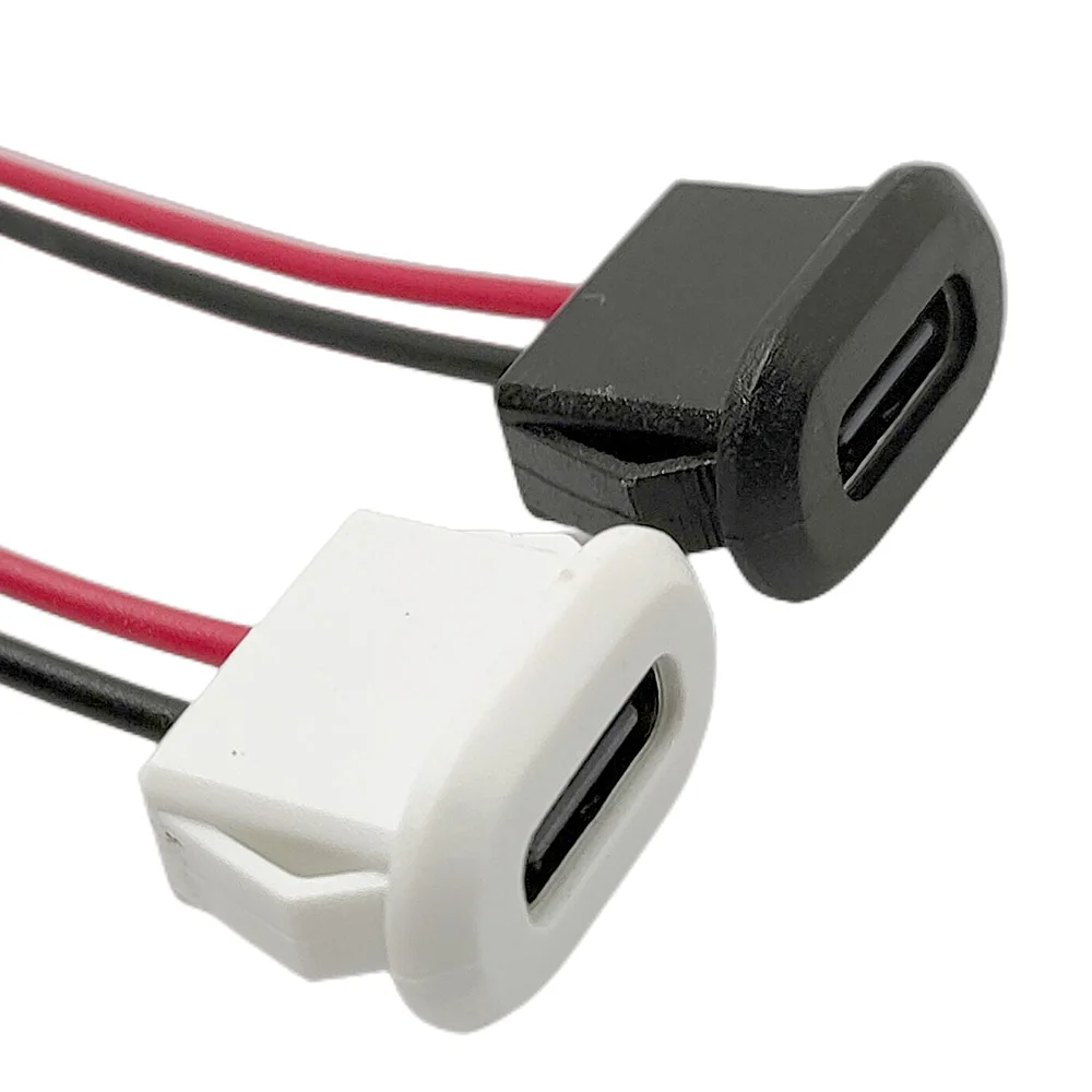 Type C Connector 10pcs USB Type C Female Jack With Card Buckle 3A High Current Fast Charging Jack Port USB-C Charger Plug Socket