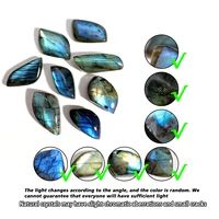 Pierre naturelle cristal Labradorite forme aléatoire feuilles lumière bleue décor de bureau à domicile cadeaux mignons pierres précieuses en vrac 6