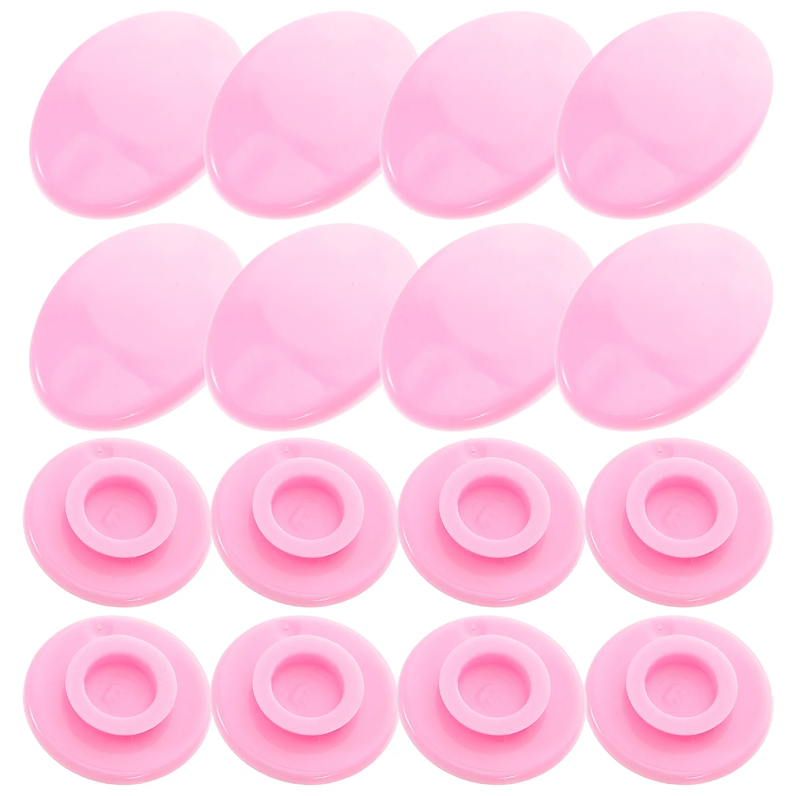 8 Pcs Bibs Magnetic Number Magnets Marathon Clips Race Holder for Runners Pink Running