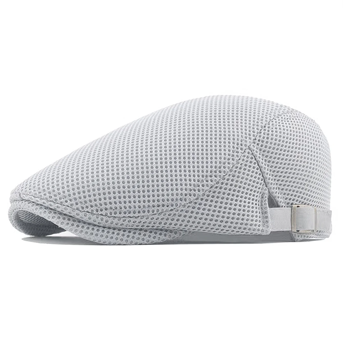 Summer Hollow Mesh Breathable Sun Hat Classic Solid Color Beret Men and Women Universal Outdoor Sports Cap