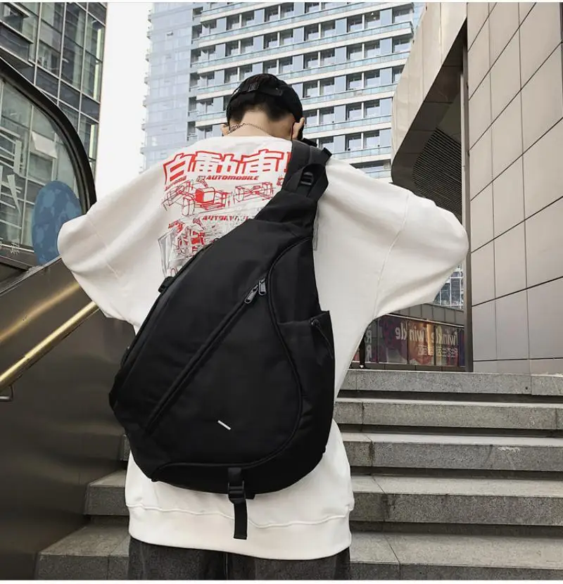 2024 New Men's and Women's Large Capacity Oblique Straddle Bag Single Shoulder Casual Bag Sports Water Drop Bag Couple Chest Bag