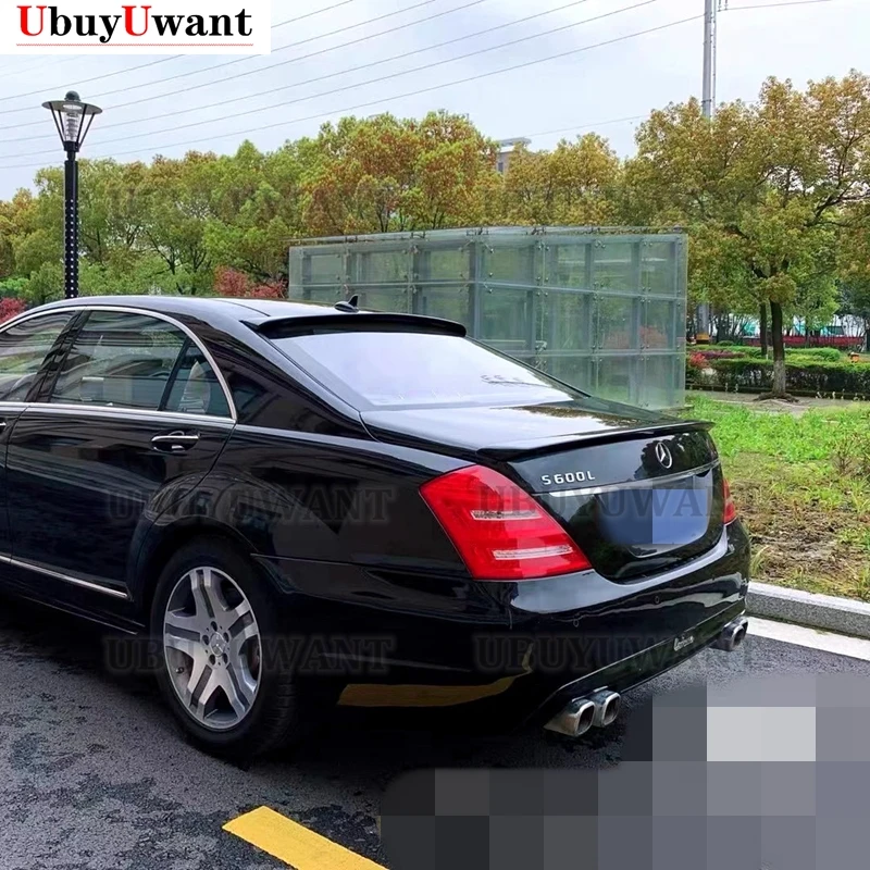 高品質-ベンツ BENZ S W221 カーボン製 トランクスポイラー AMG