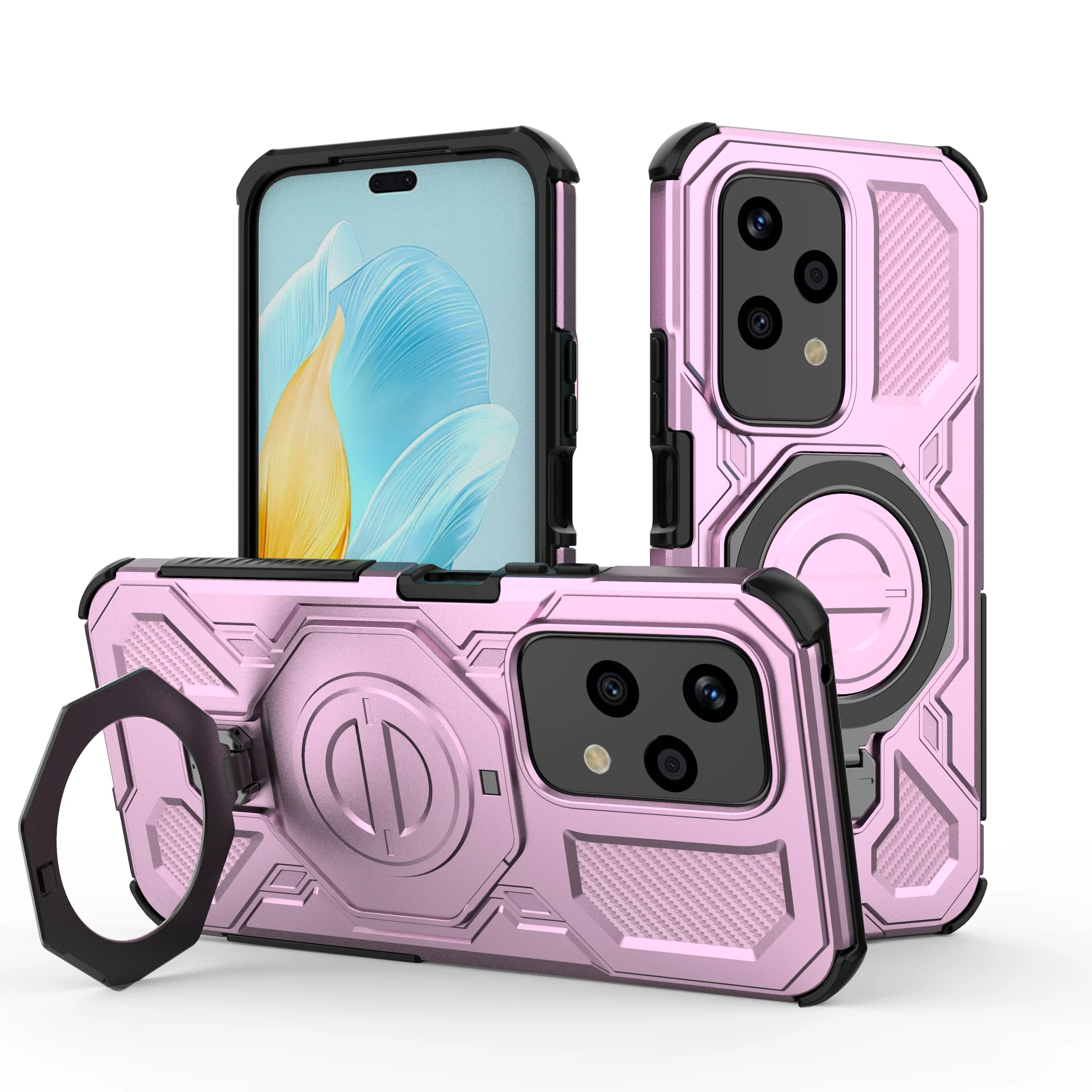 Shockproof Armor Protection Phone Cover with Car Magnetic Holder Ring
