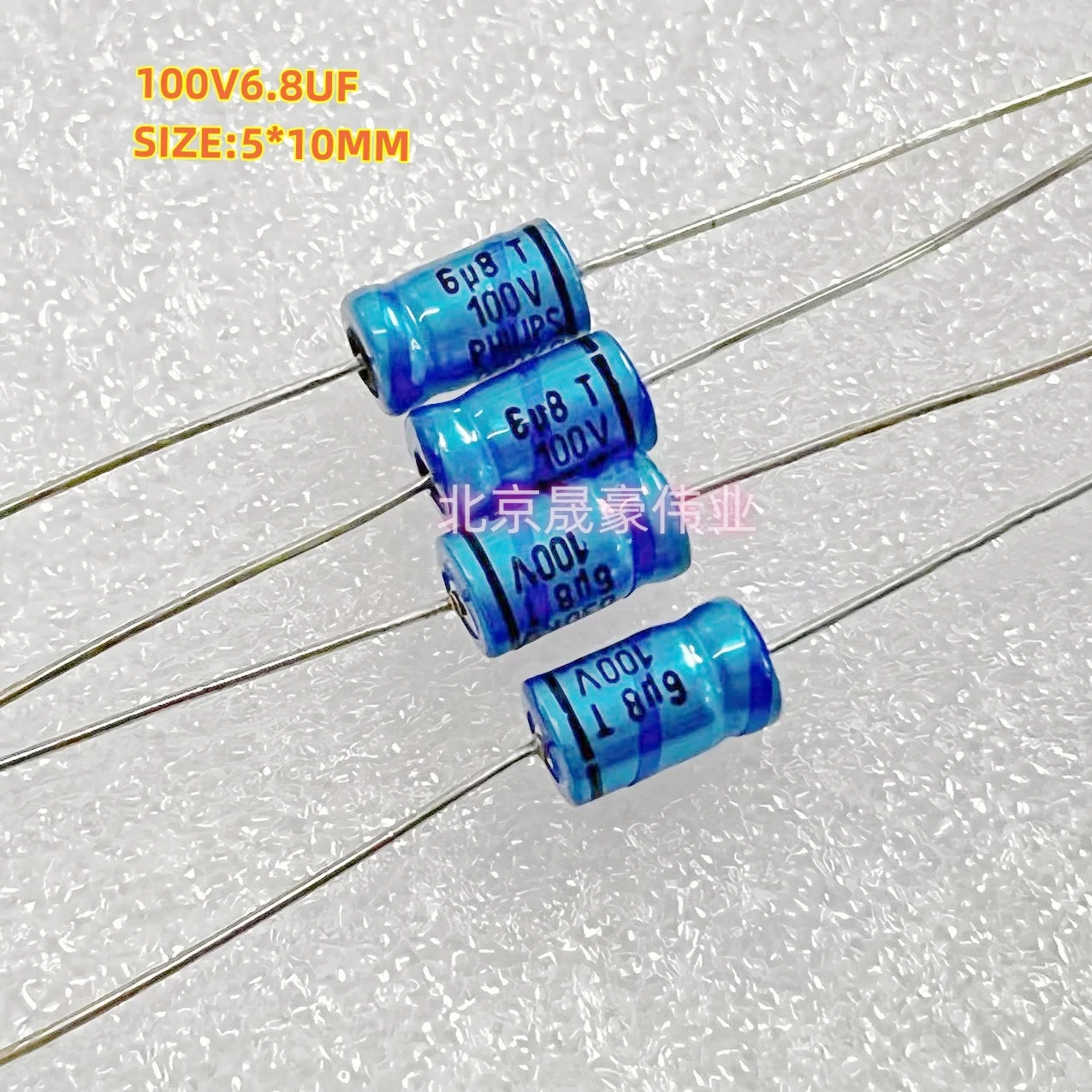 10pcs 6.3V68UF 6.8UF/100V Axial Audio Electrolytic Capacitor 100V6.8UF 030 Series 68UF/6.3V Size: 5 * 10mm