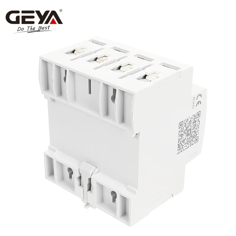 GEYA GTS8-W TUYA WIFI Smart Time Relay Switch 4P 63A 80A DIN Rail for Smart Home Wireless Remote Control Switch