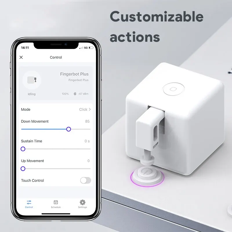 Tuya Zigbee Bluetooth Fingerbot Plus Robot Button Pusher Switch Bot Smart Home Work With Alexa Google Home Smart Life App 2
