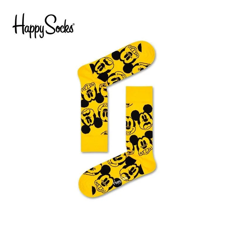 

Disney Co Branded Collaboration Series Stocking Mickey Midtube Cotton Stylish Sock Printed Pattern Socks Fashion Women Men Sock