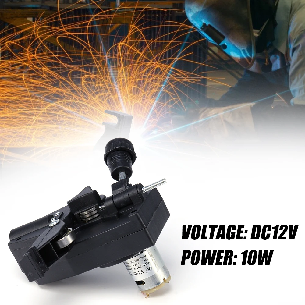 DC 12V MIG Wire Feeder Assembly Light Duty 10W Mig Welding Wire Feeder Low Noise Roll 0.6-1.0mm for V K Groove