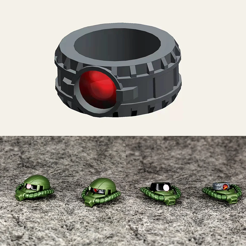 Fantascienza Modello Anime Dettaglio Revamp Hg Origin Series Zaku One-Eyed Tx004