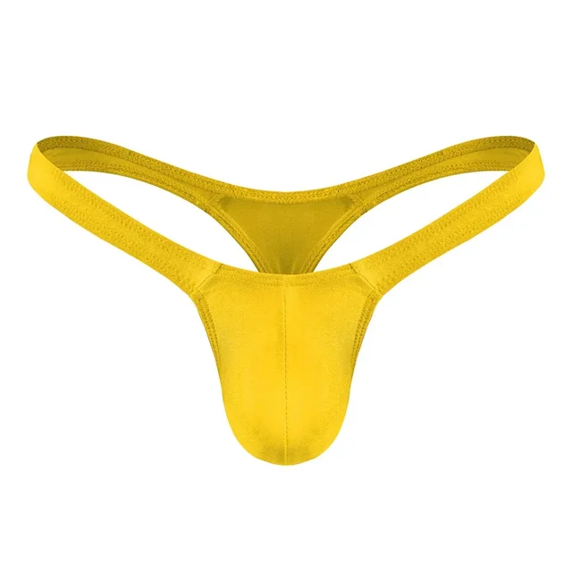 Sexy Solid Color Thongs Low-Rise Simple T-Back Thong Bluge Pouch Briefs G-String Bikini Underwear Man Thong For Men - Image 3