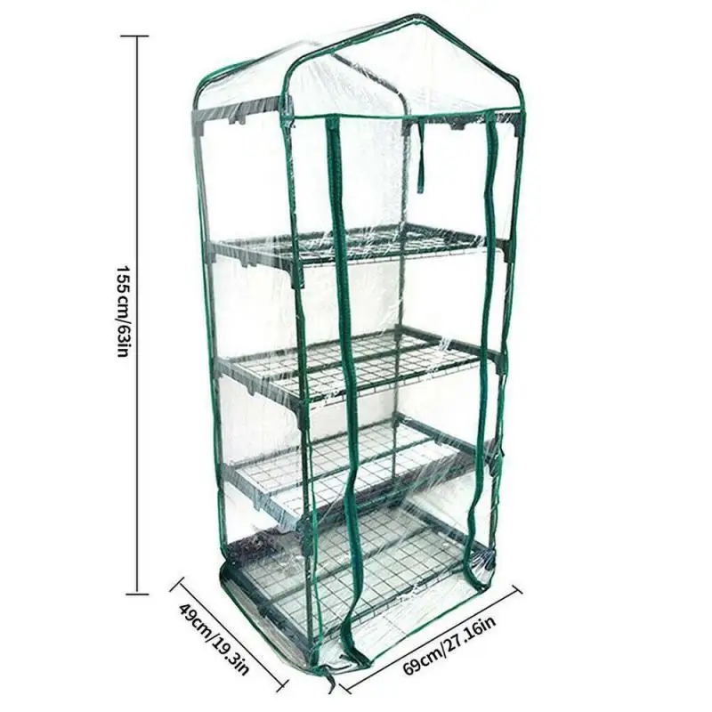 2/3/4/5 Tier Small Greenhouse Waterproof UV Resistant Garden Plant Protection Tents Outdoor Plant Flowers Grow Covers grow tent