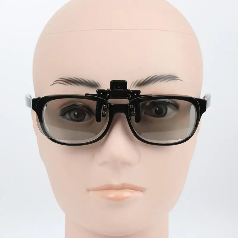 Clip-on 3D Glasses Scratch-Resistant Stereo Clip On Watching For LG Cinema Passive 3D TVs And Real Cinema