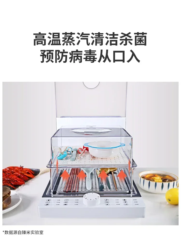 Zhenmi Folding Electric Steamer Household Steam Pot Steamer Small Transparent Multi-Functional Large Capacity Steam Box