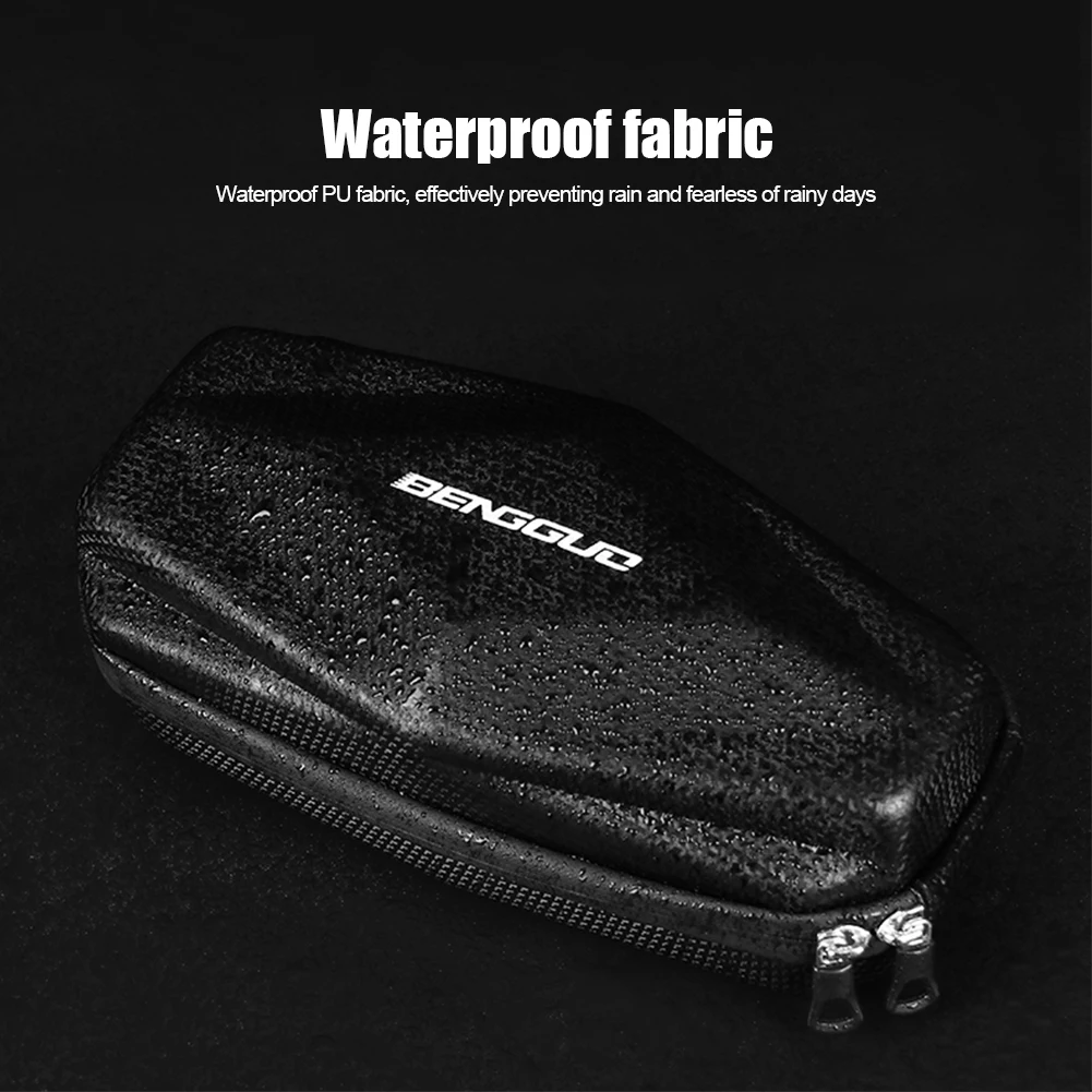 BENGGUO Hanging Bag Pannier 2L Electric Scooter Storage Bag EVA Hard Shell Waterproof Night Reflective for M365 PRO 2 KUGOO M4