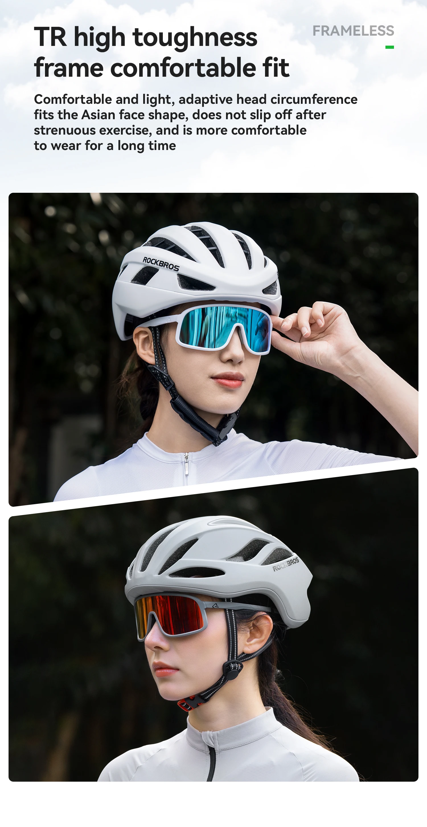 ROCKBROS Lokaler Versand Photochrome Fahrradbrille Dual-Use Tag und Nacht Outdoor-Sportbrille Winddichte Fahrrad-Schutzbrille – Detail 11