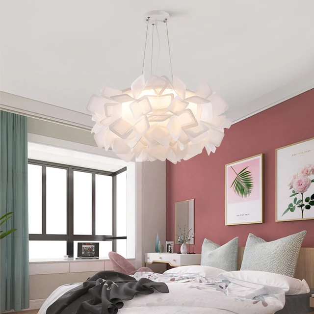 Moderna semplice creativa camera dei bambini lampada a sospensione camera  da letto principale soggiorno caldo romantico LED illuminazione a soffitto  circolare - AliExpress